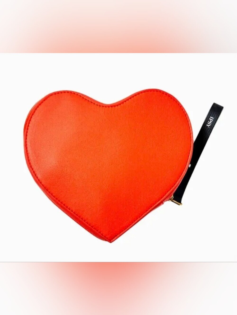 Red Heart-shaped Wristlet